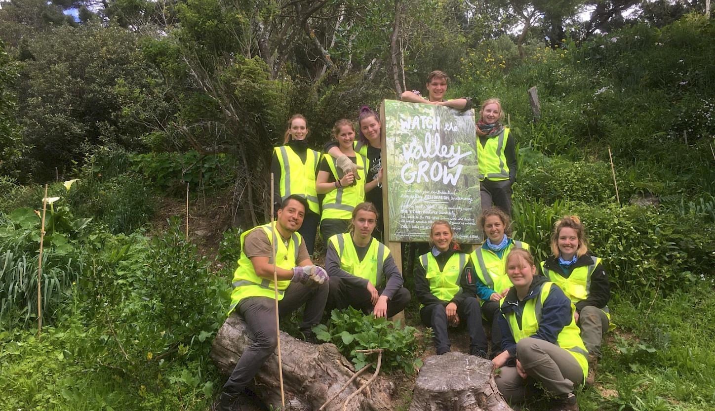Conservation volunteers at Tanera Park